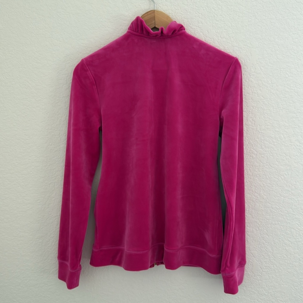 Lilliy Pulitzer Jayla Velour Ruffle Jacket Size S - Picture 5 of 10